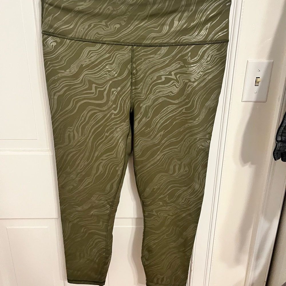Fabletics PowerHold Olive Leggings